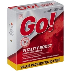 Picture of GO! Vitality Boost Effervescent Tablets Value Pack 30 Tablets